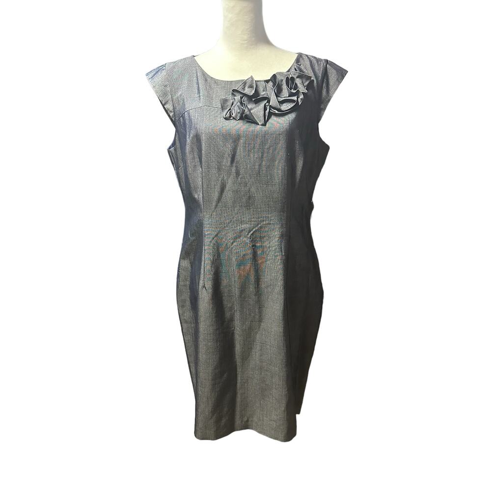 Chequer Dress Size 12 Blue and White